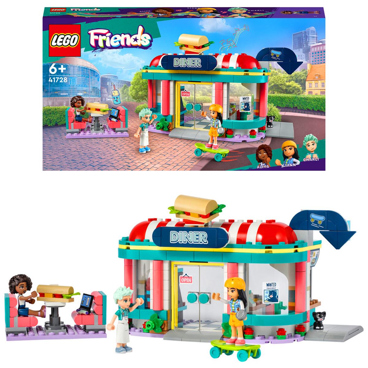 LEGO FRİENDS 41728 HEARTLAKE ŞEHİR MERKEZİ RESTORANI 346 PARÇA 6+ 1