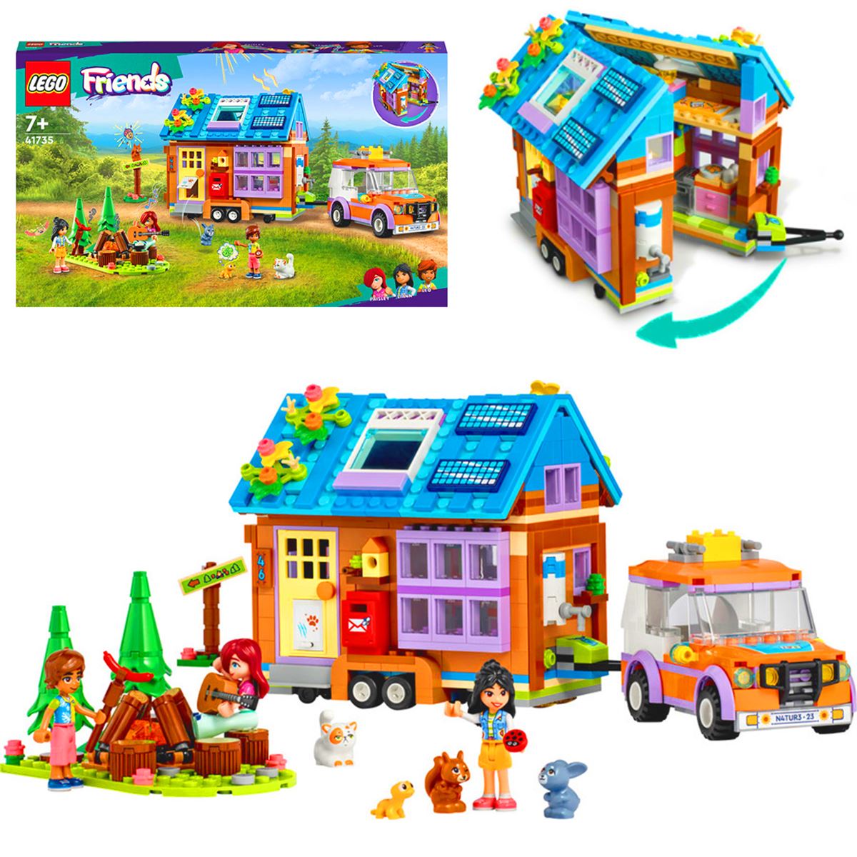 LEGO FRİENDS 41735 MOBİLE TİNY HOUSE 785 PARÇA 7+ 1