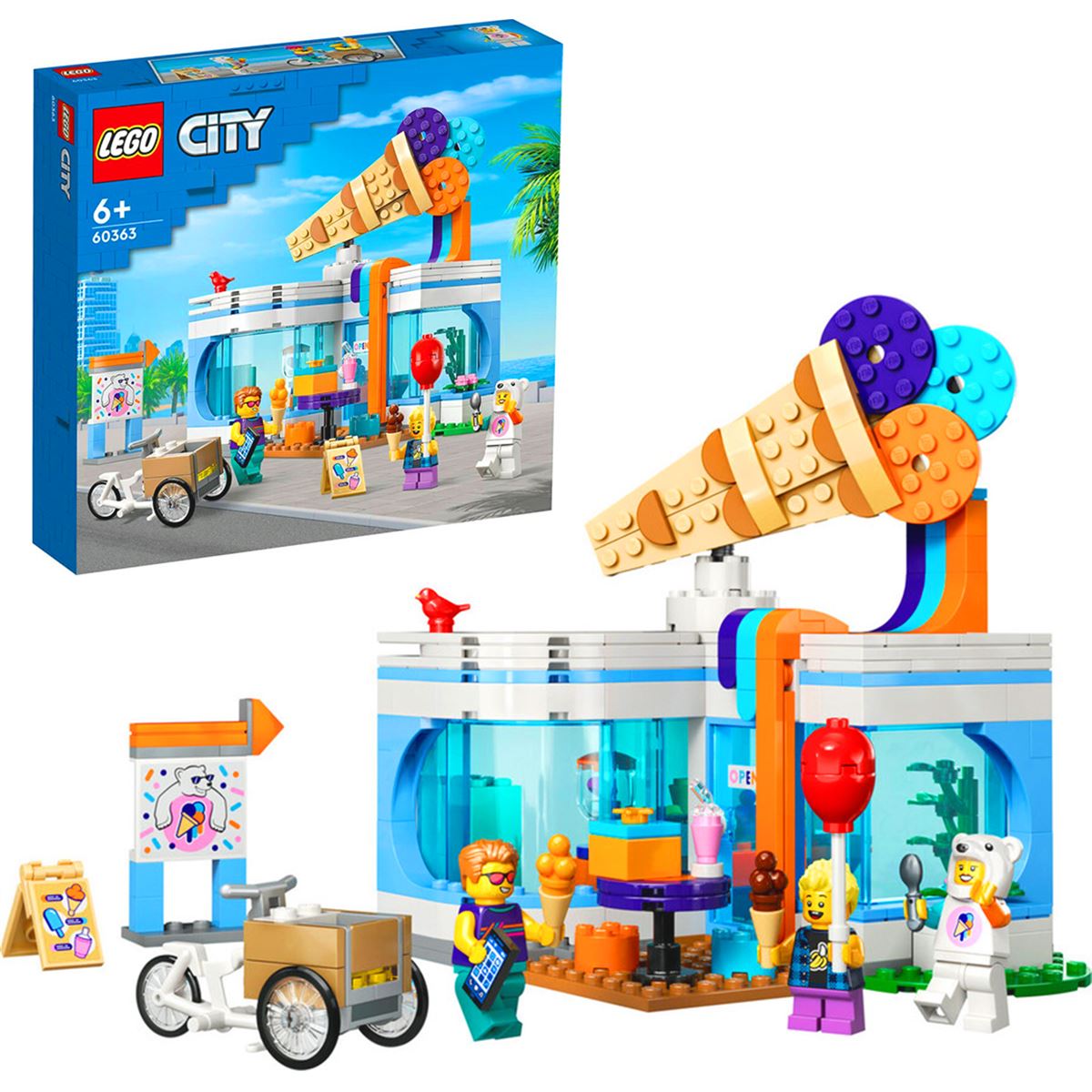 LEGO CİTY 60363 İCE CREAM SHOP 296 PARÇA 6+ 1