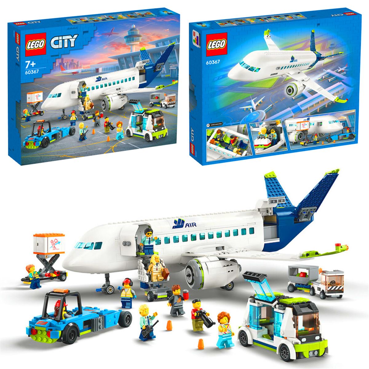 LEGO CİTY 60367 PASSENGER AİRPLANE 913 PARÇA 7+ 1