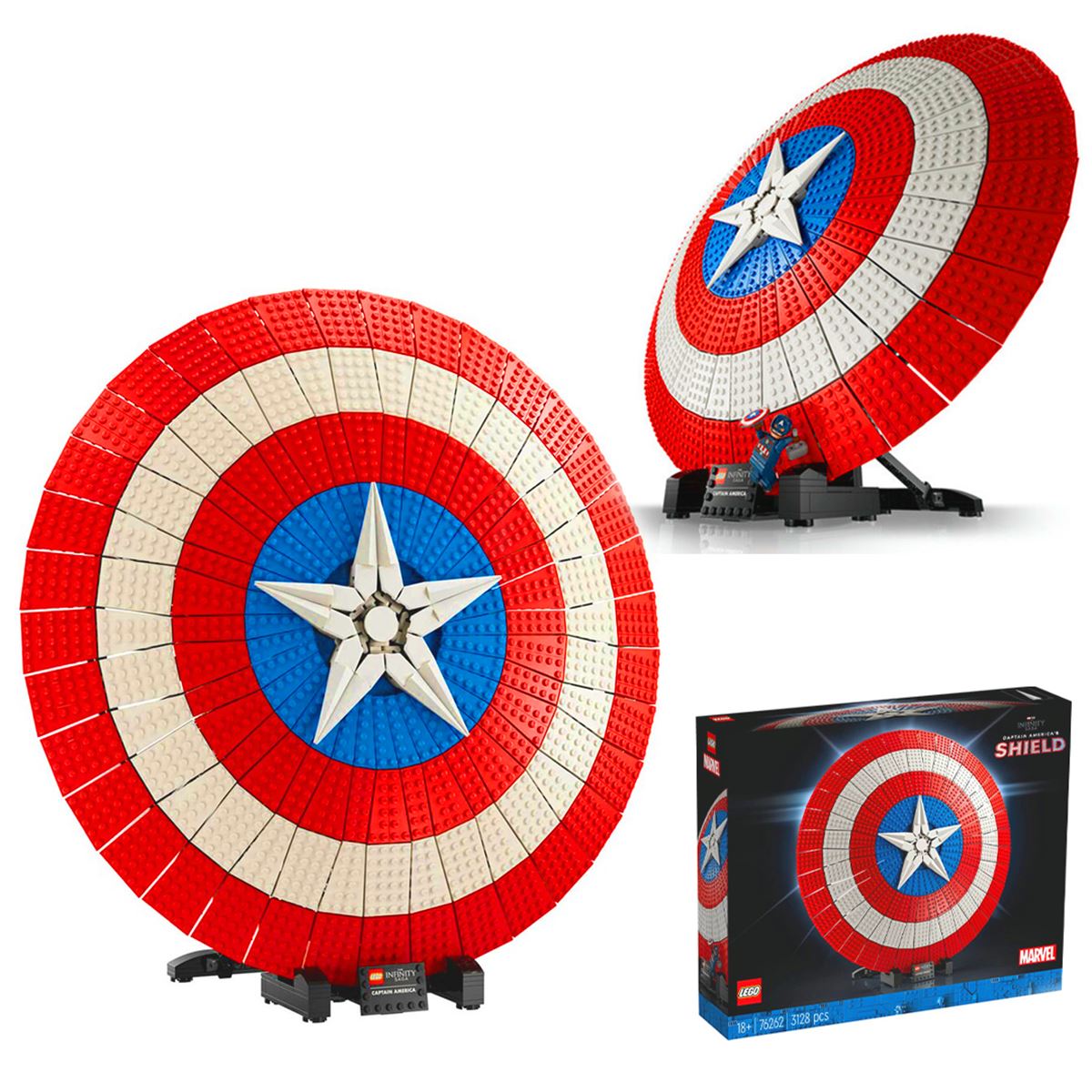 LEGO MARVEL 76262 KAPTAN AMERİKANIN KALKANI 3128 PARÇA 18+ 1
