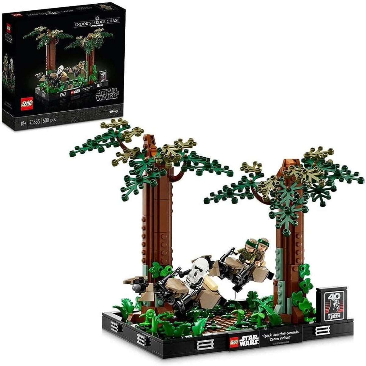 LEGO STAR WARS 75353 ENDOR HIZ MOTORU TAKİBİ DİORAMASI 608 PARÇA 18+ 1
