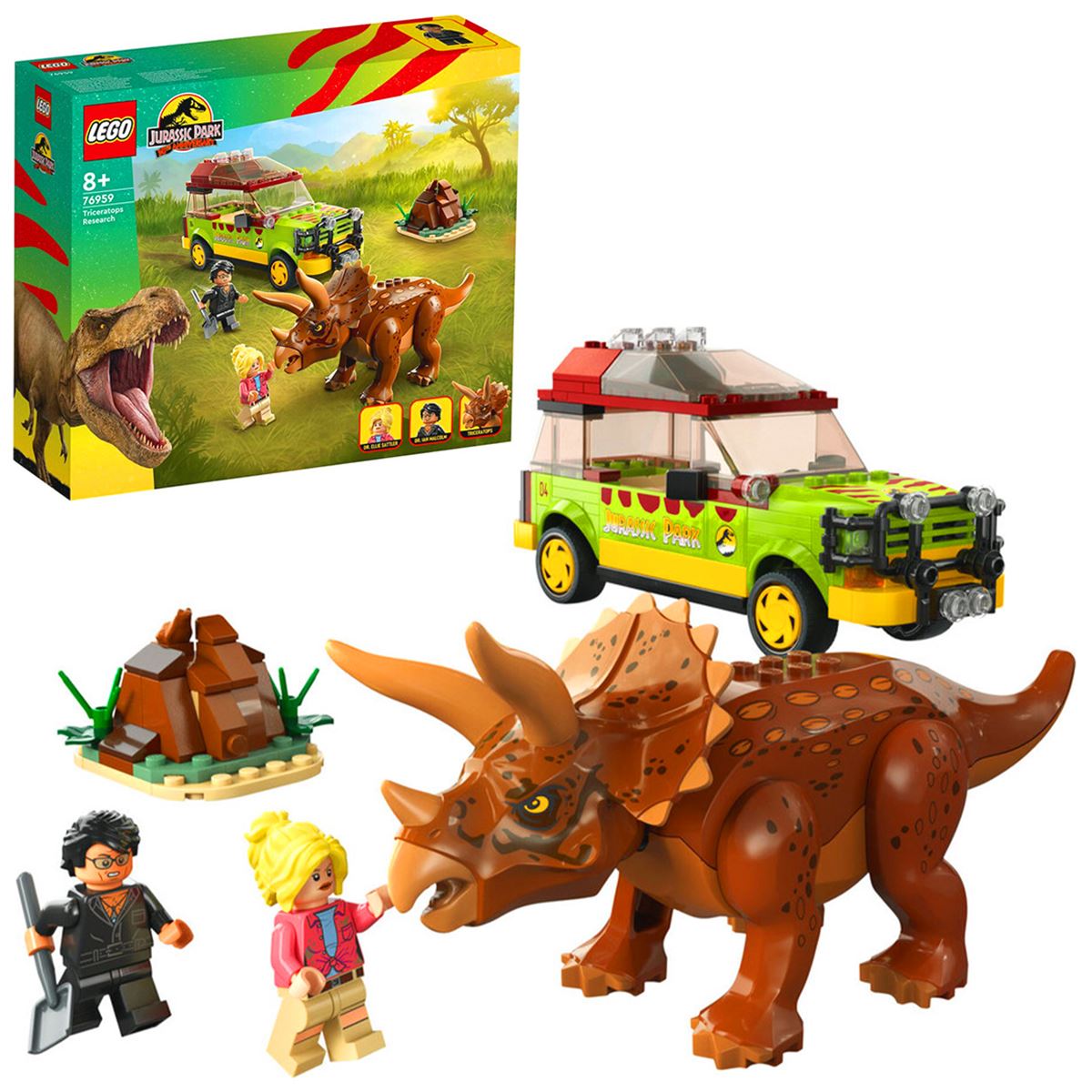 LEGO JURASSİC WORLD 76959 TRİCERATOPS RESEARCH 281 PARÇA 8+ 1