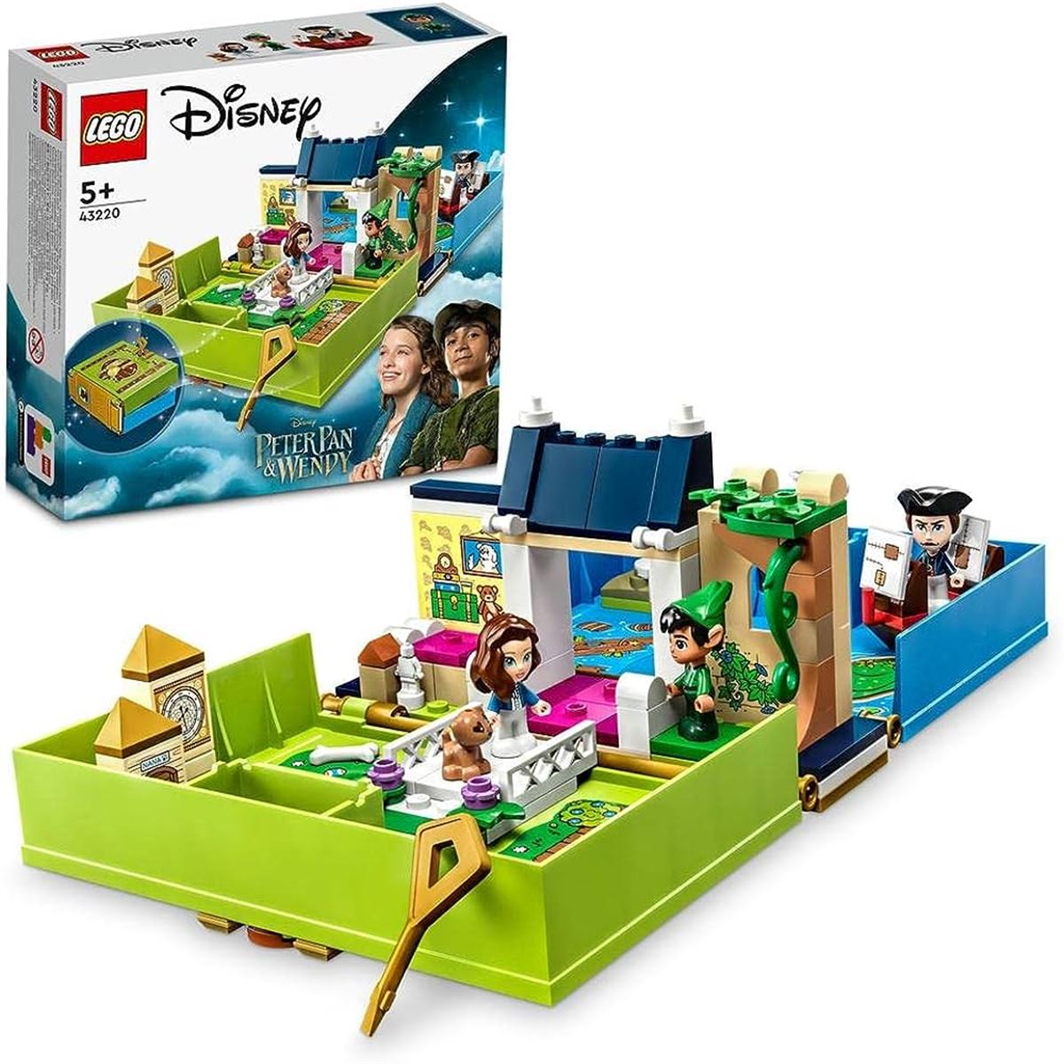 LEGO DİSNEY 43220 PETER PAN AND WENDYS STORYBOOK 111 PARÇA 5+ 1