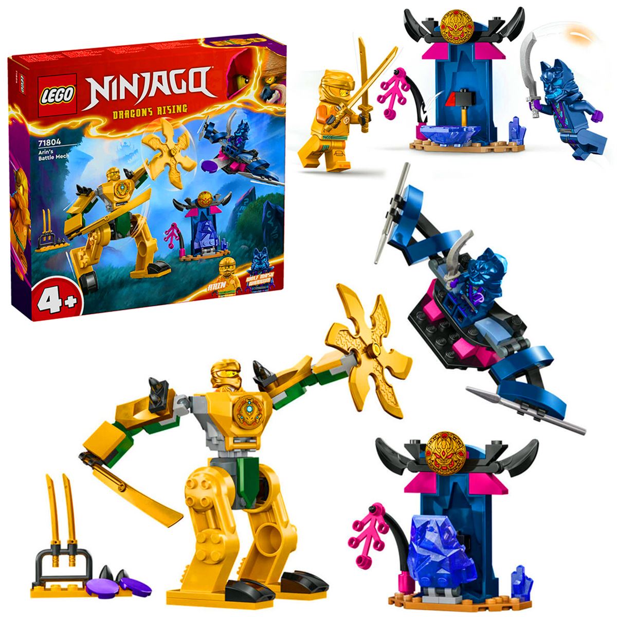 LEGO NİNJAGO 71804 ARİNİN SAVAŞ ROBOTU 104 PARÇA 4+ 1