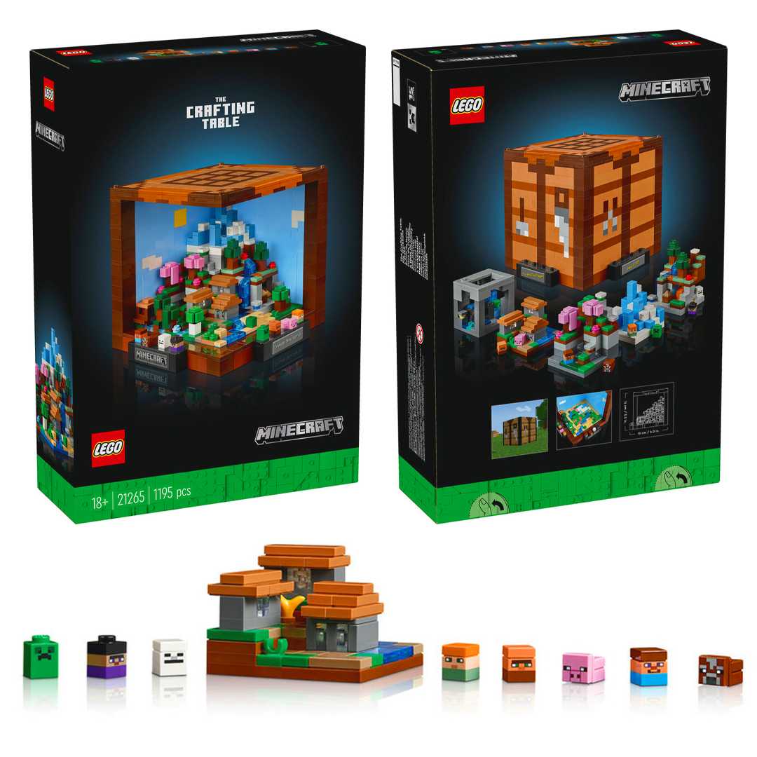 LEGO MİNECRAFT 21265 THE CRAFTİNG TABLE 1195 PARÇA 18+ 1