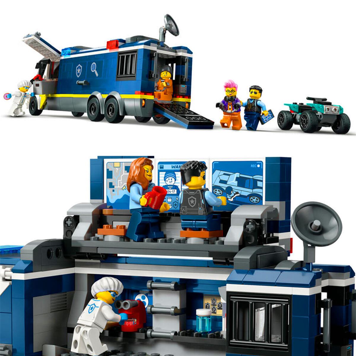LEGO CİTY 60418 POLİS MOBİL SUÇ LABARATUVARI KAMYONU 674 PARÇA 7+ 1