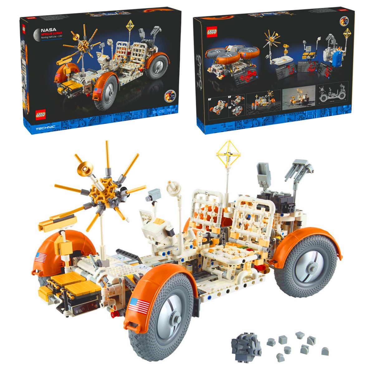 LEGO TECHNİC 42182 NASA APOLLO LUNAR ROVİNG VEHİCLE 1913 PARÇA 18+ 1
