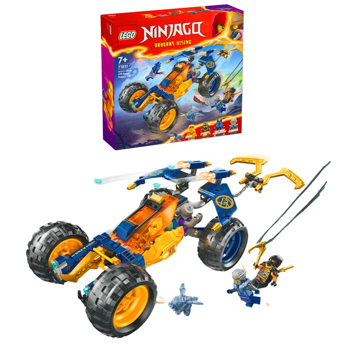 LEGO NİNJAGO 71811 ARİNS NİNJA OFF ROAD BUGGY CAR 267 PARÇA 7+ 1