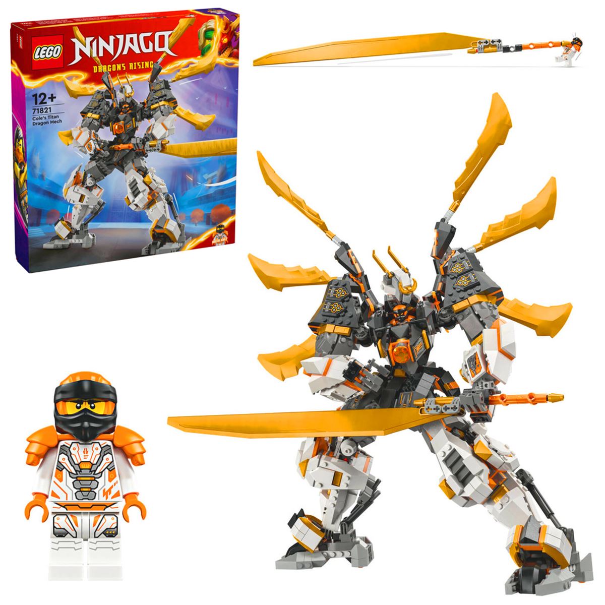 LEGO NİNJAGO 71821 COLES TİTAN DRAGON MECH 1055 PARÇA 12+ 1