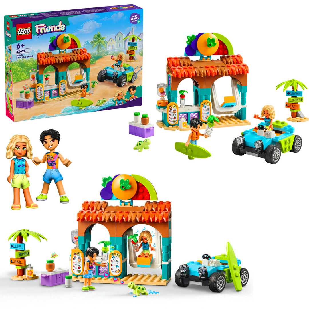 LEGO FRİENDS 42625 BEACH SMOOTHİE STANT 213 PARÇA 6+ 1