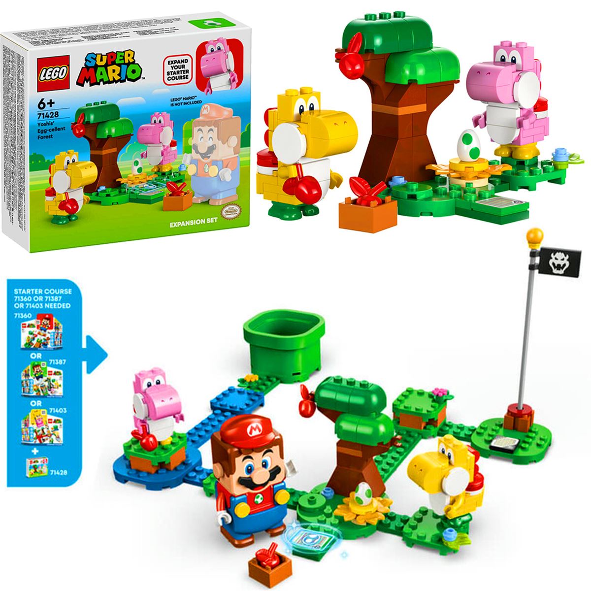 LEGO SÜPER MARİO 71428 YOSHIS EGG ORMANI MACERA SETİ 107 PARÇA 6+ 1
