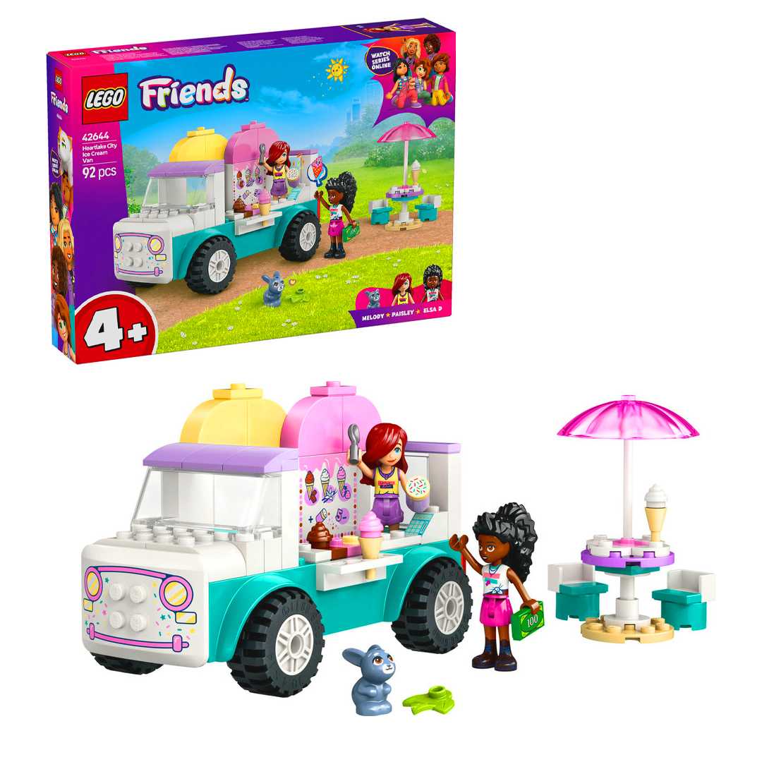 LEGO FRİENDS 42644 HEARTLAKE CİTY İCE CREAM VAN 92 PARÇA 4+ 1