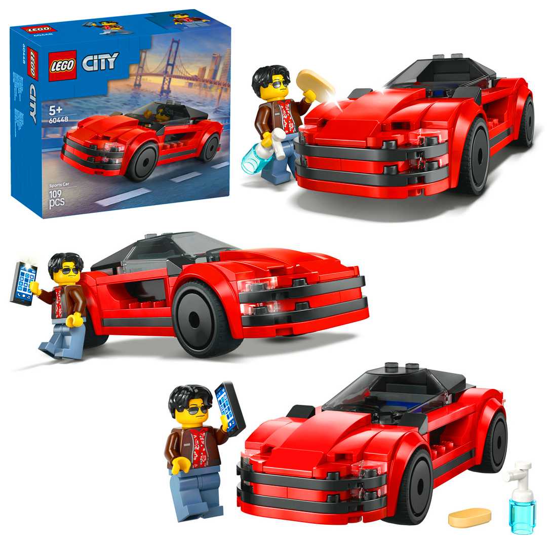 LEGO CİTY 60448 SPORTS CAR 109 PARÇA 5+ 1