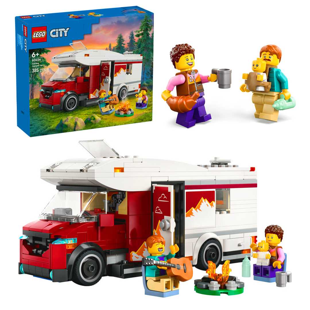 LEGO CİTY 60454 HOLİDAY CAMPER VAN 385 PARÇA 6+ 1