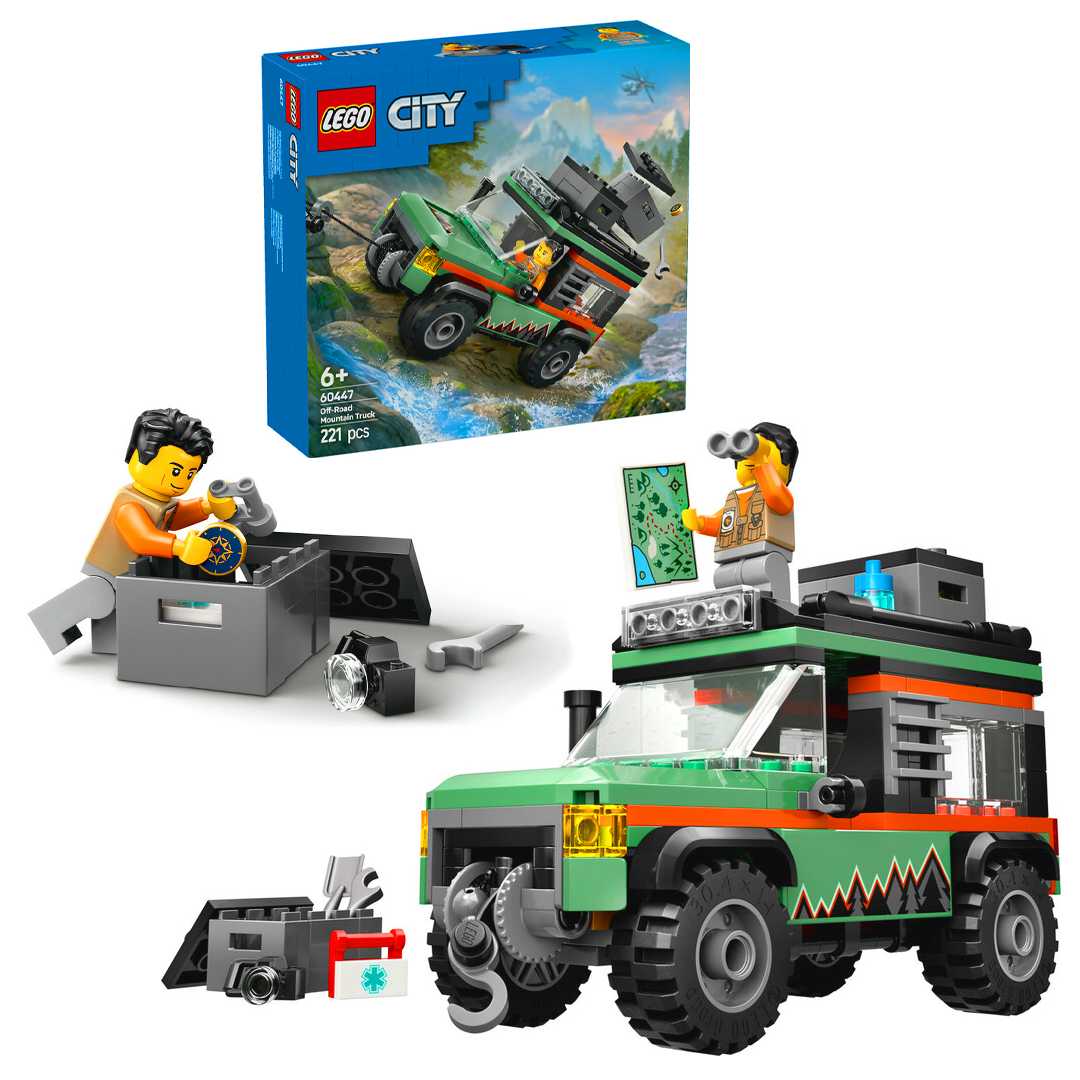 LEGO CİTY 60447 OFF ROAD MOUNTAİN TRUCK 221 PARÇA 6+ 1