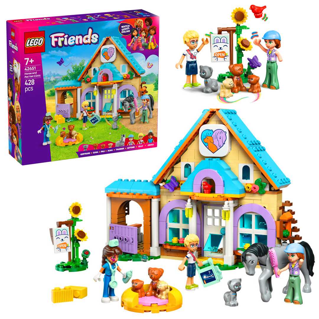 LEGO FRİENDS 42651 HERSE AND PET VET CLİNİC 428 PARÇA 7+ 1