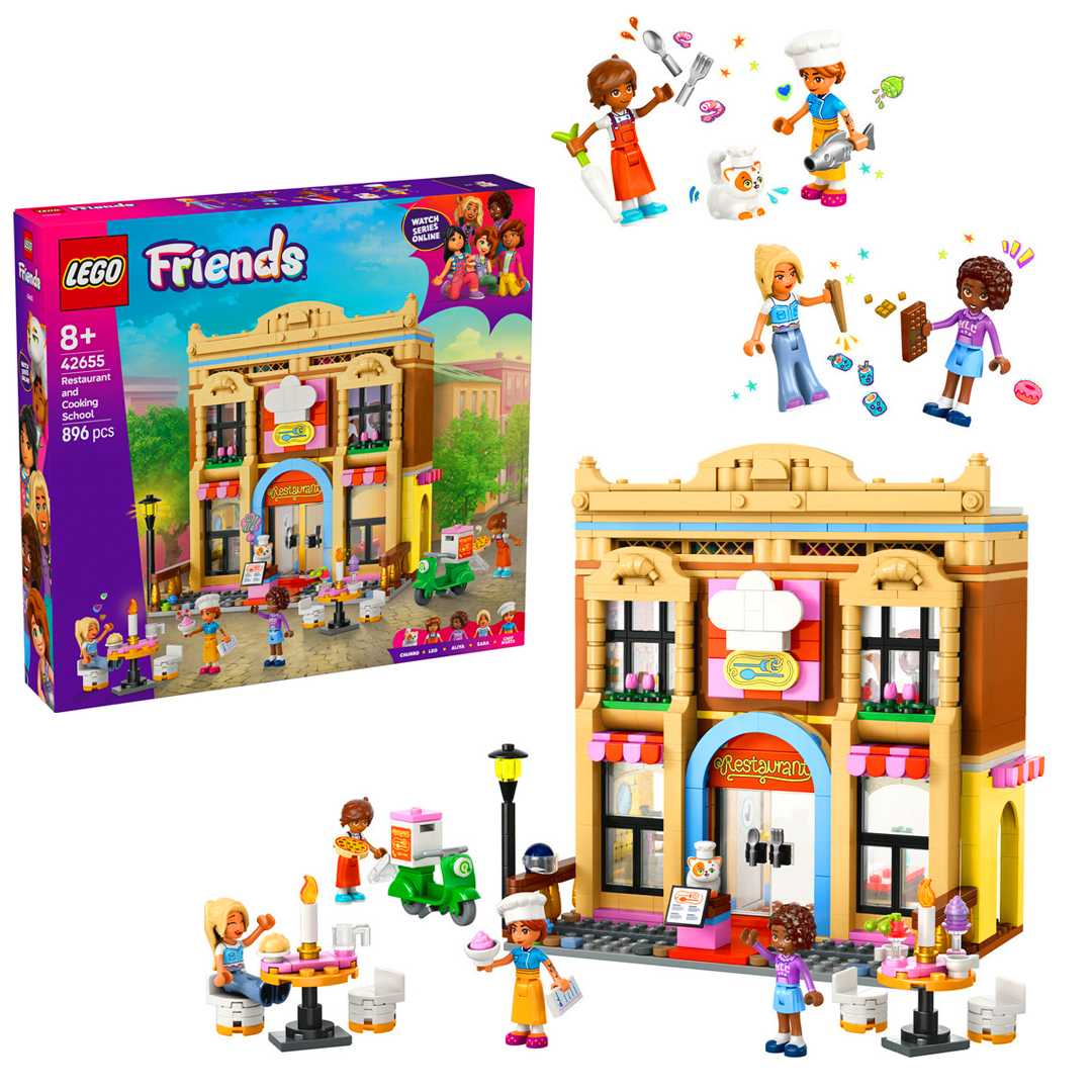 LEGO FRİENDS 42655 RESTAURANT AND COOKİNG SCHOOL 896 PARÇA 8+ 1