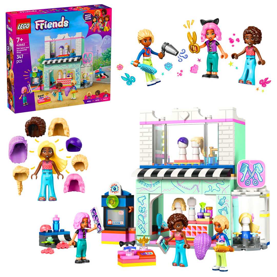 LEGO FRİENDS 42662 HAİR SALON AND ACCESSORİES SHOP 347 PARÇA 7+ 1