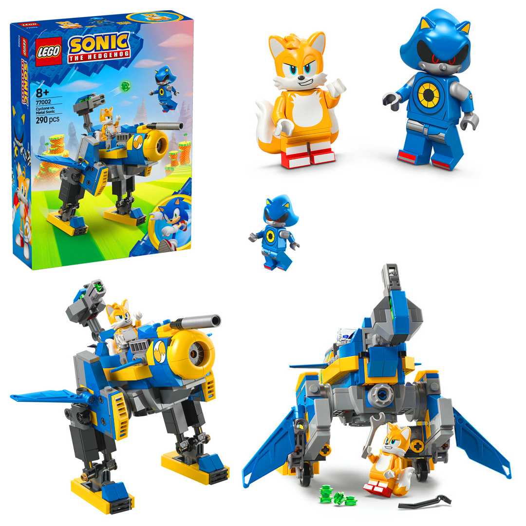 LEGO SONİC 77002 CYCLONE VS METAL SONİC 290 PARÇA 8+ 1