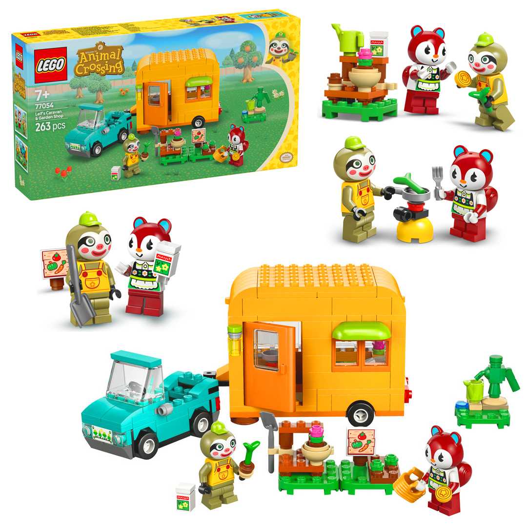 LEGO ANİMAL CROSSİNG 77054 LEİFS CARAVAN GARDEN SHOP 263 PARÇA 7+ 1
