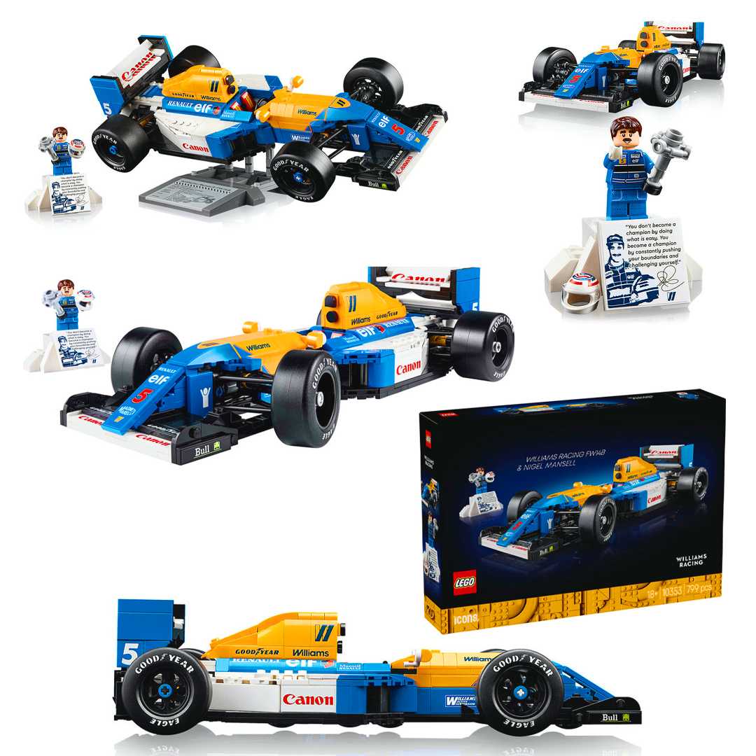LEGO İCONS 10353 WİLLİAMS RACİNG FW14B NİGEL MANSELL 799 PARÇA 18+ 1