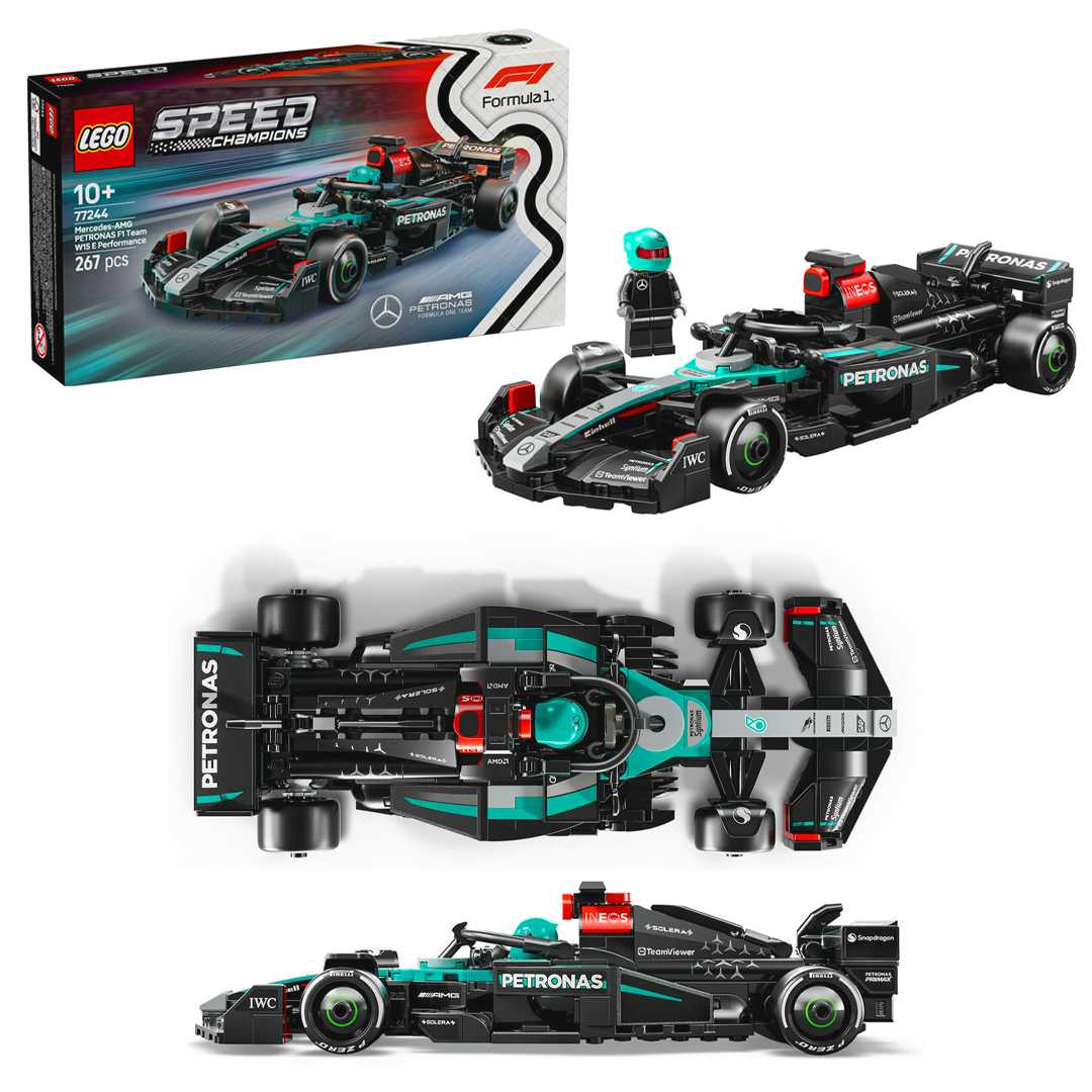 LEGO SPEED CHAMPİONS 77244 MERCEDES AMG PETRONAS F1 TEAM W15 E PERFORMANCE 267 PARÇA 10+ 1