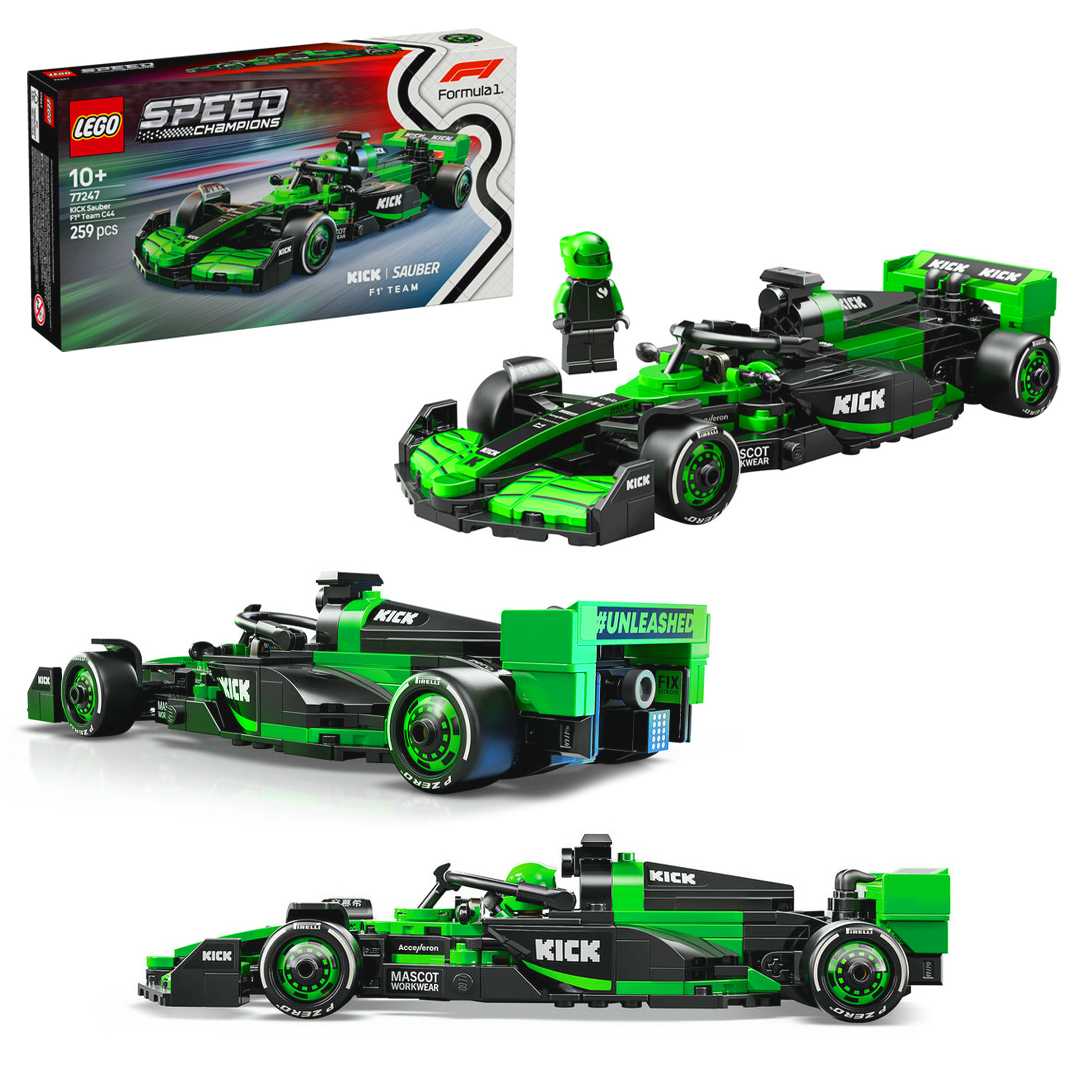 LEGO SPEED CHAMPİONS 77247 KICK SAUBER F1 TEAM C44 259 PARÇA 10+ 1