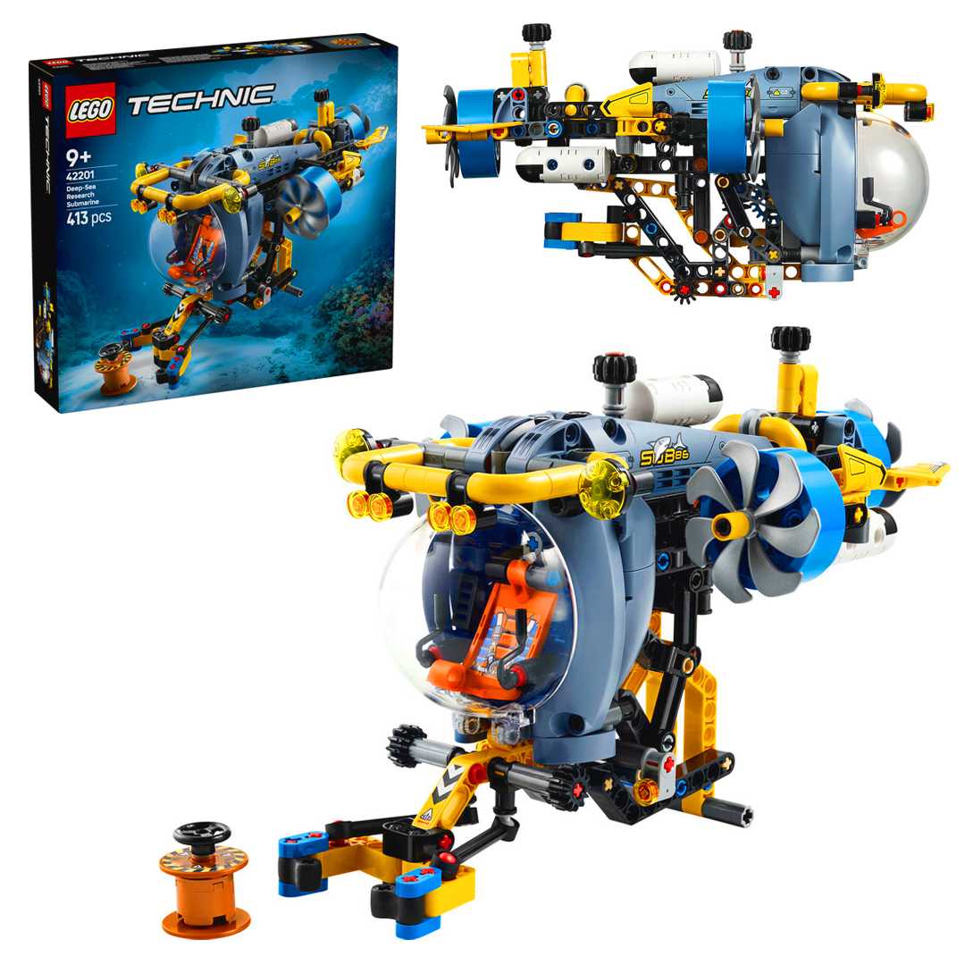 LEGO TECHNİC 42201 DEEP SEA RESEARCH SUBMARİNE 413 PARÇA 9+ 1