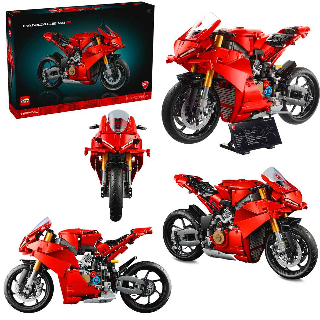 LEGO TECHNİC 42202 DUCATİ PANİGALE V4 S 1603 PARÇA 18+ 1