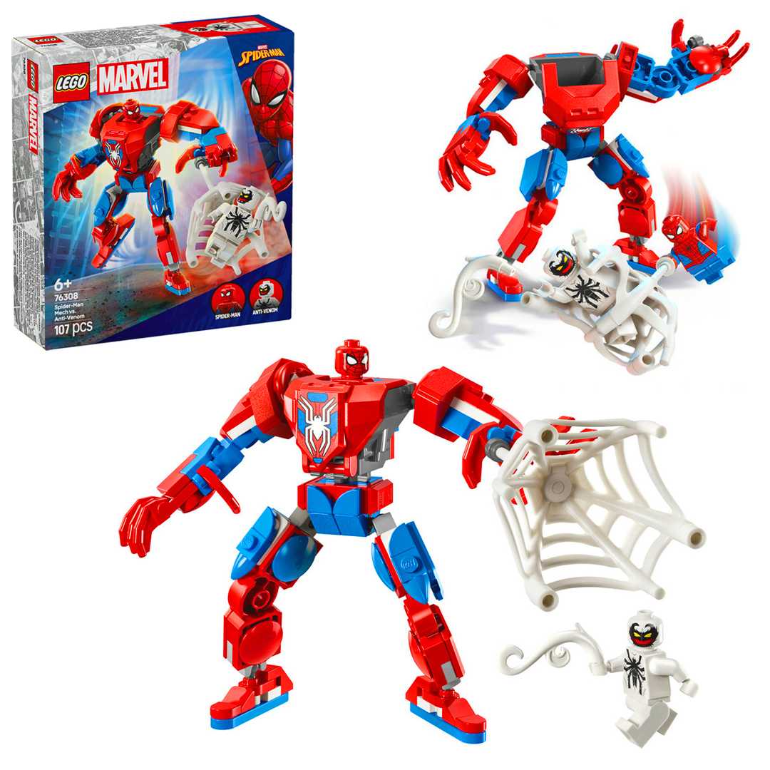 LEGO MARVEL 76308 SPİDERMAN MECH VS ANTİ VENOM 107 PARÇA 6+ 1