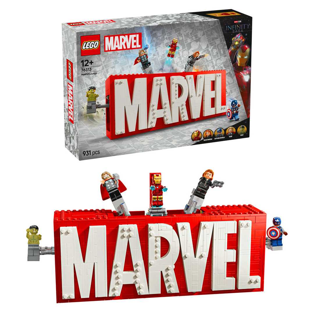 LEGO MARVEL 76313 MARVEL LOGO MİNİ FİGÜRLER 931 PARÇA 12+ 1