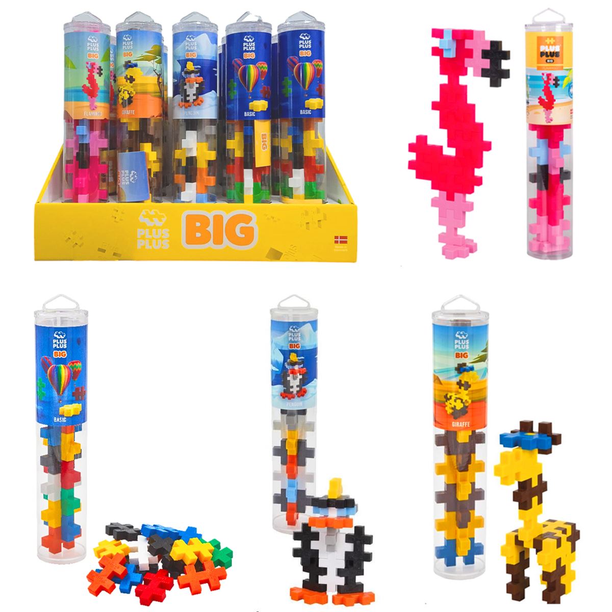 PLUS PLUS DİSPLAY LEGO 7303 BİG ANİMAL 15 PARÇA 15 Lİ 1
