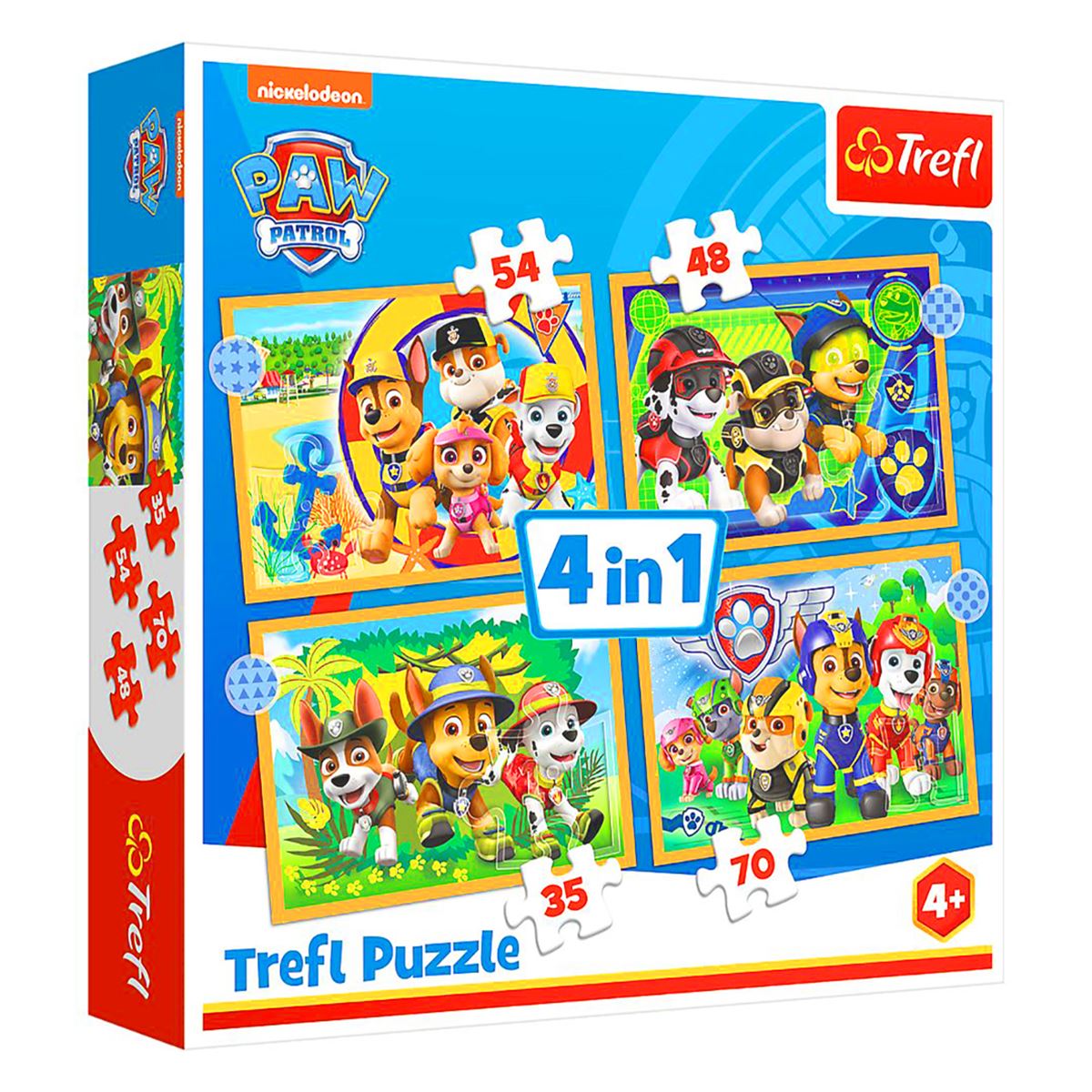 TREFL PUZZLE 34395 PAW PATROL 4IN1 4+ 1