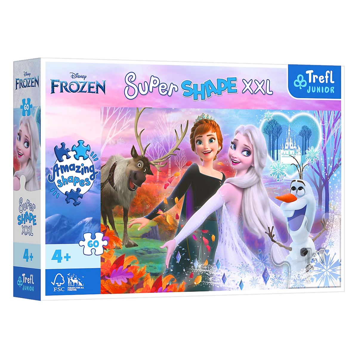 TREFL JUNİOR PUZZLE 50010 SUPER SHAPE XXL FROZEN 60 PARÇA 4+ 1