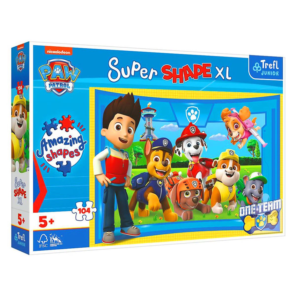 TREFL JUNİOR PUZZLE 50016 SUPER SHAPE XL PAW PATROL 104 PARÇA 5+ 1