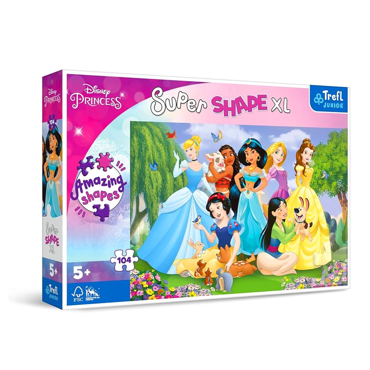TREFL JUNİOR PUZZLE 50019 SUPER SHAPE XL PRİNCESS 104 PARÇA 5+ 1
