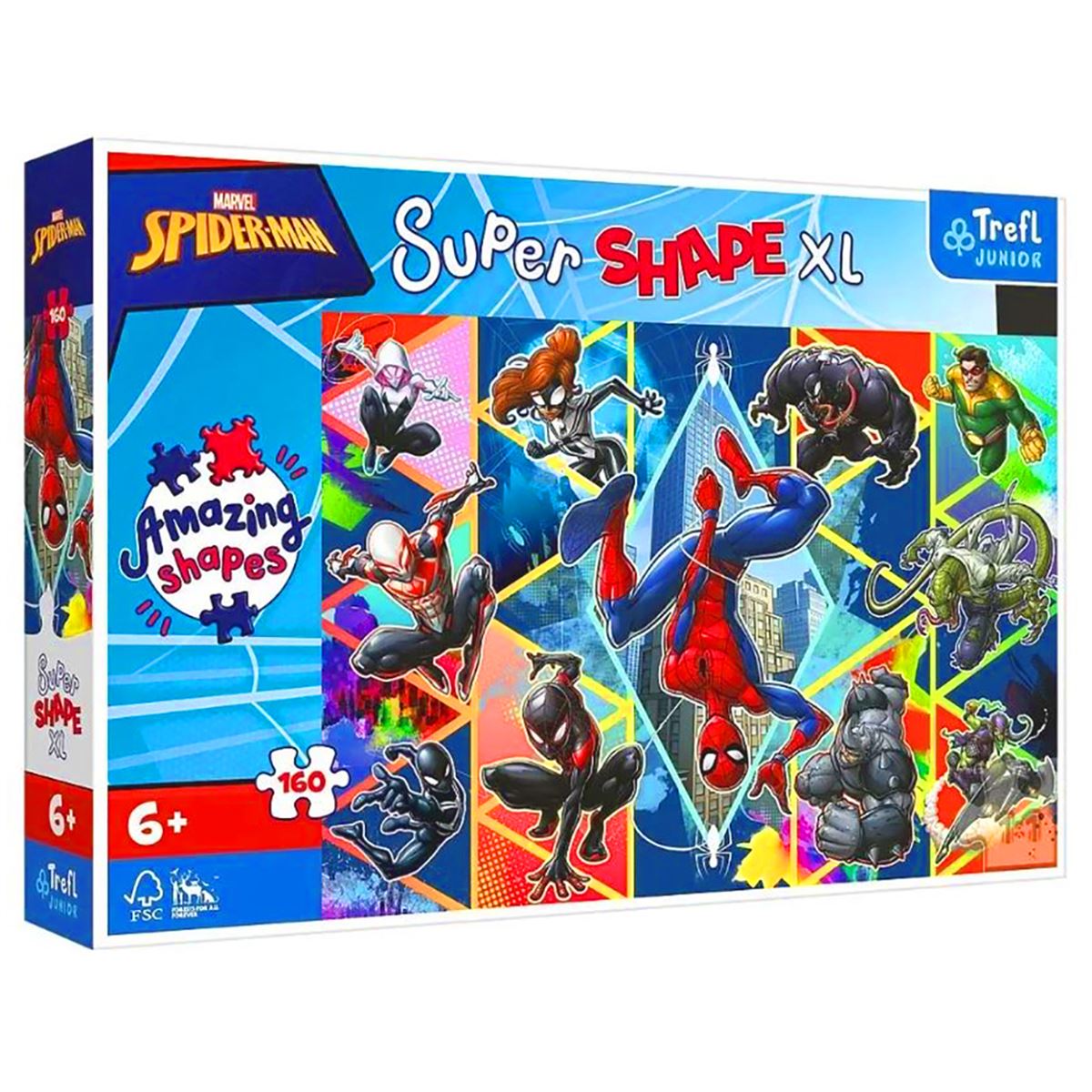 TREFL JUNİOR PUZZLE 50024 SUPER SHAPE XL SPİDERMAN 160 PARÇA 6+ 1