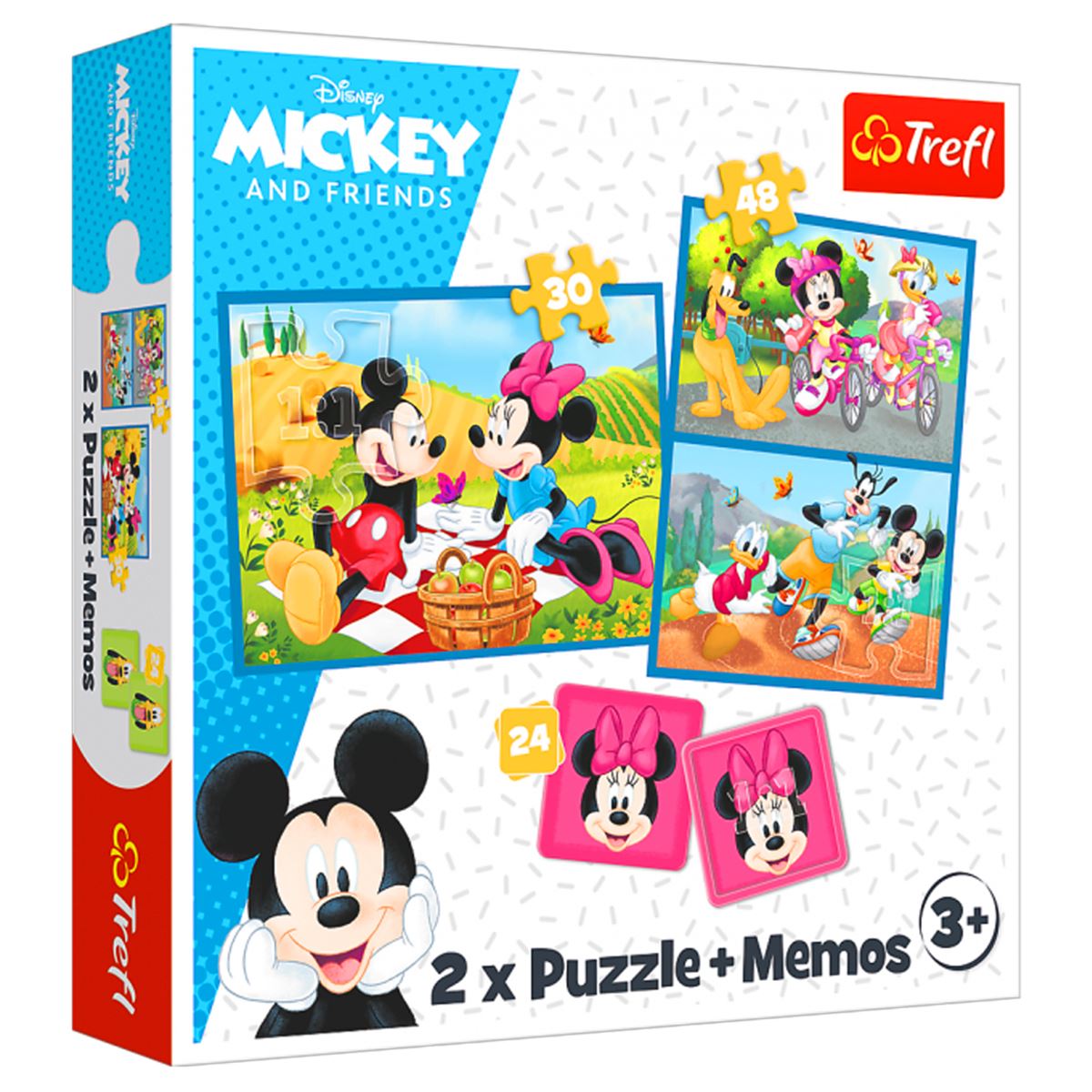 TREFL PUZZLE 93344 MİCKEY AND FRİENDS 2IN1 3+ 1