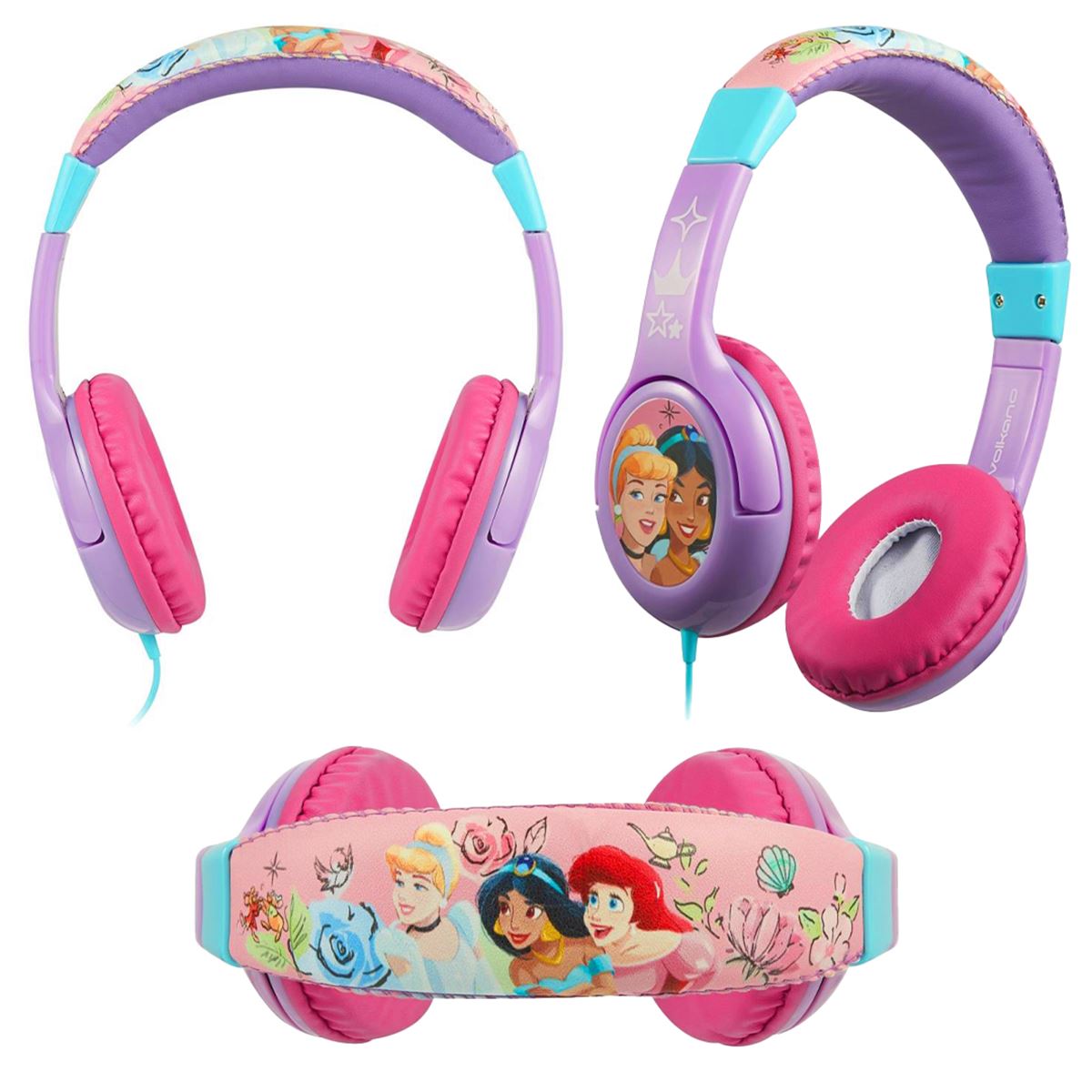 VOLKANO KABLOLU KULAKLIK DİSNEY PRİNCESS DY-10901-PR AUX İNPUT 1