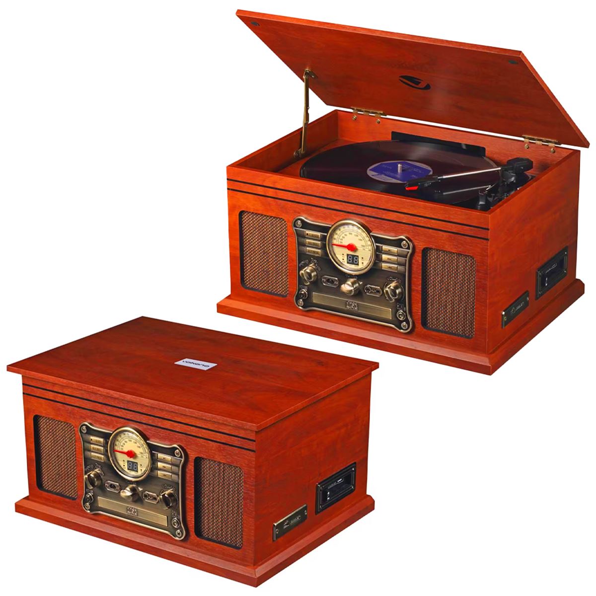 VOLKANO VİNTAGE PİKAP VK-3161WD BLUETOOTH WİRELESS USB KAYIT FM RADİO 1