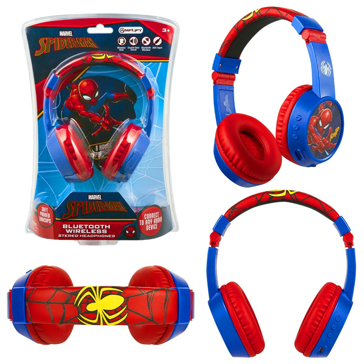 VOLKANO BLUETOOTH WİRELESS KULAKLIK SPİDERMAN MV-9938-SM AUX İNPUT MİKROFONLU 1