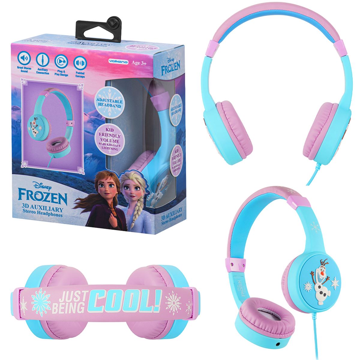 VOLKANO KABLOLU KULAKLIK FROZEN DY-3053-FR 3D AUX İNPUT 1