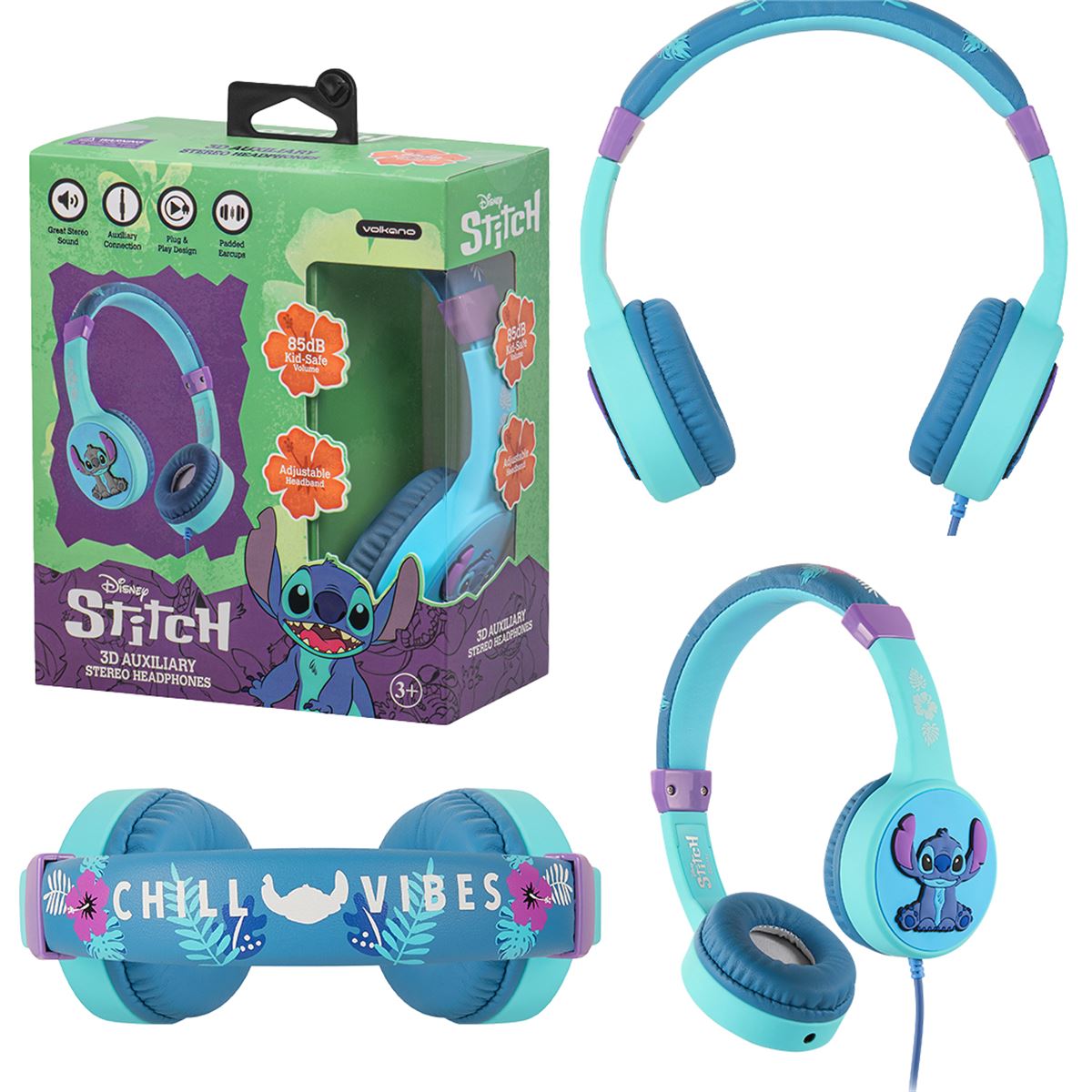 VOLKANO KABLOLU KULAKLIK STİTCH DY-3053-ST 3D AUX İNPUT 1