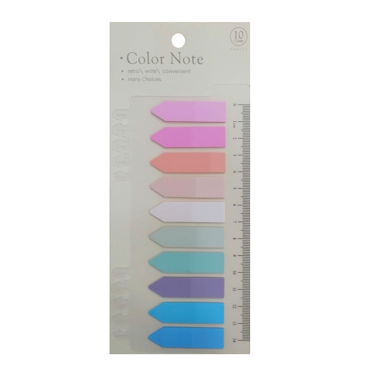 COLOR NOTE İNDEX FİLM PP 12x45x10 MM OK 10 RENK 20 Lİ 24-3 1