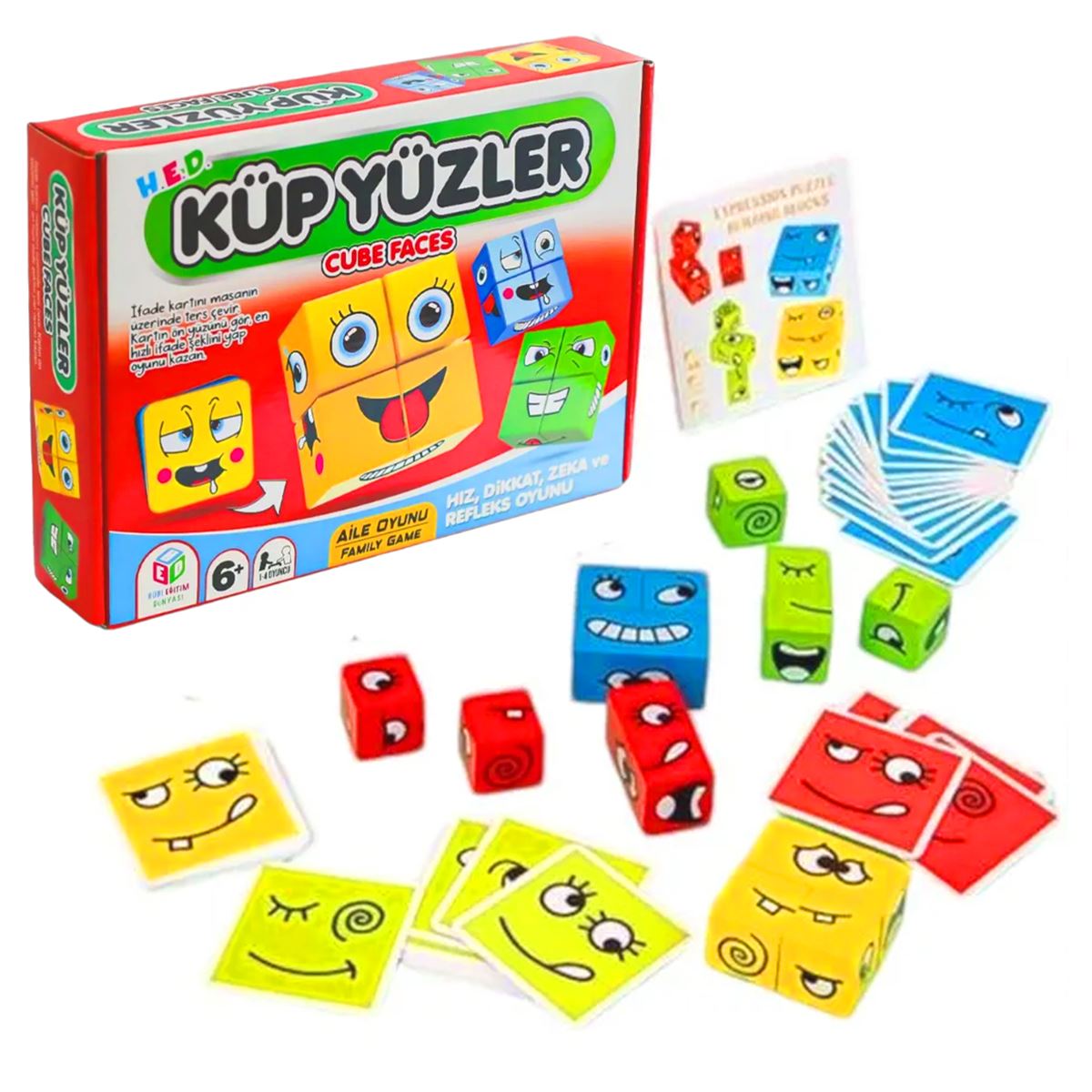 HOBİ KUTU OYUNU HED726 KÜP YÜZLER 6+ 1