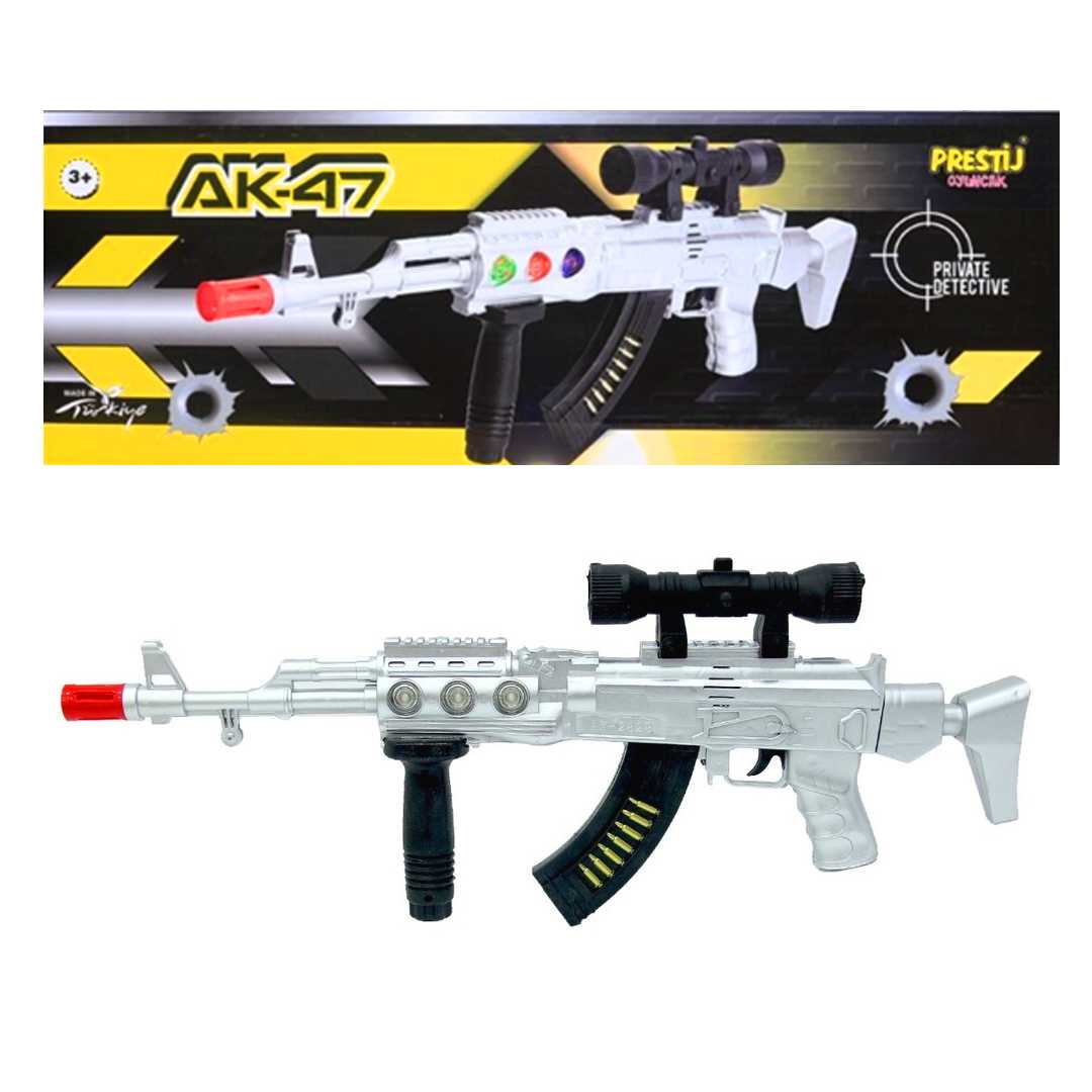 PRESTİJ AK-47 TÜFEK 6666 PRİVATE DETECTİVE PİLLİ 3+ 1