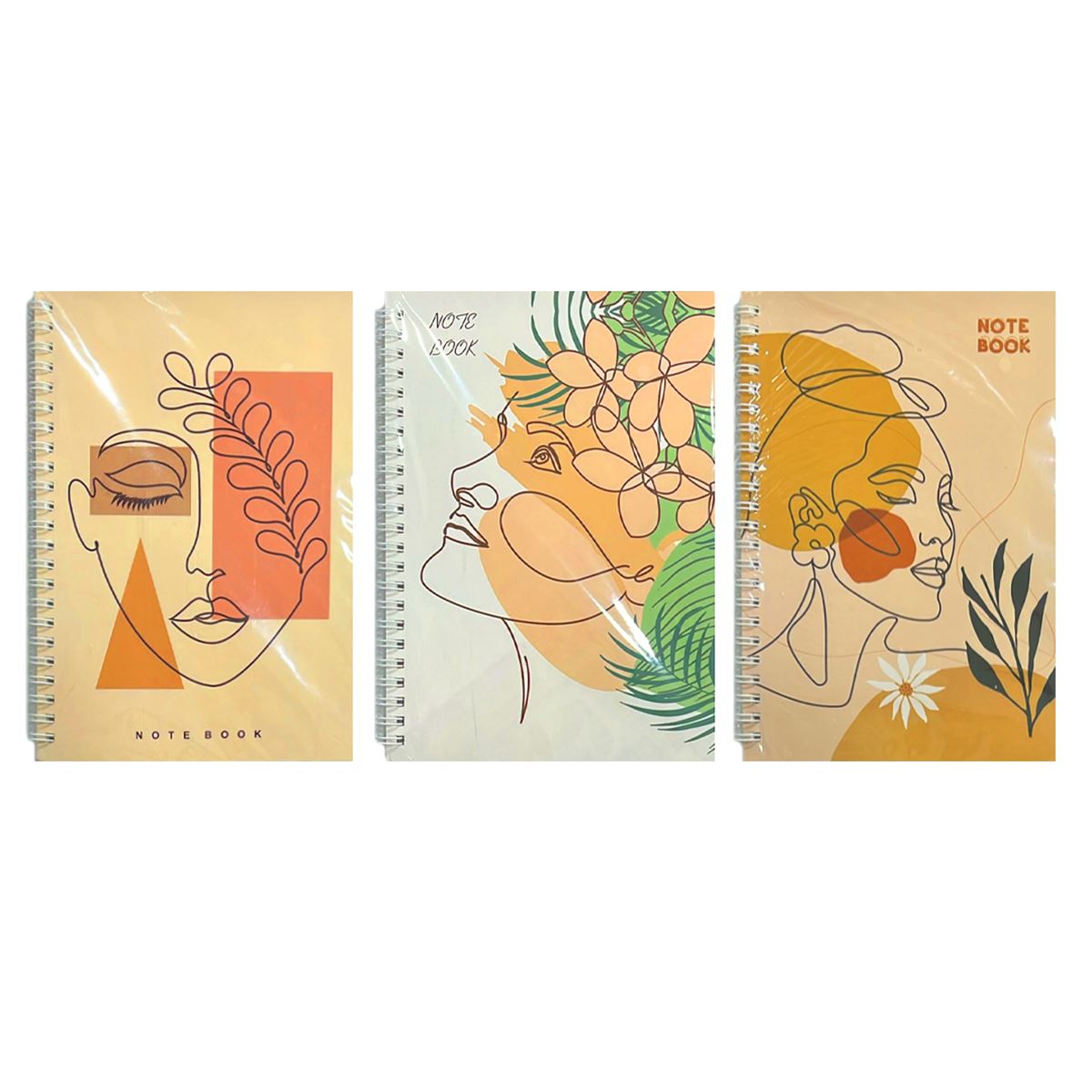 NOTEBOOK DEFTER A5-0007 14x21 SPİRALLİ SİLÜET ÇİZGİLİ 1