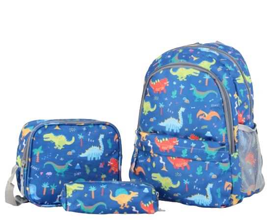 CAMBRİDGE POLO OKUL ÇANTASI PLCAN2079-303 DİNOZOR BESLENME+KALEM ÇANTASI 1