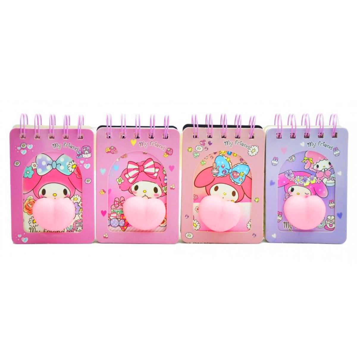 TAROS NOT DEFTERİ 7.5x10 ÜSTTEN SPRİRALLİ KUROMİ KALPLİ ÇİZGİLİ 16 LI 6714 1